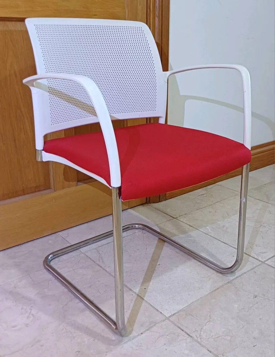 Red & White Boss Design Chairs - Image 1