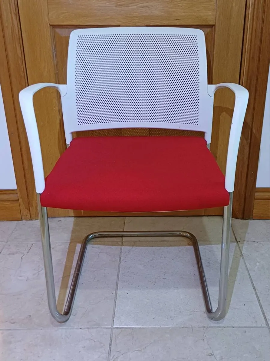 Red & White Boss Design Chairs - Image 2