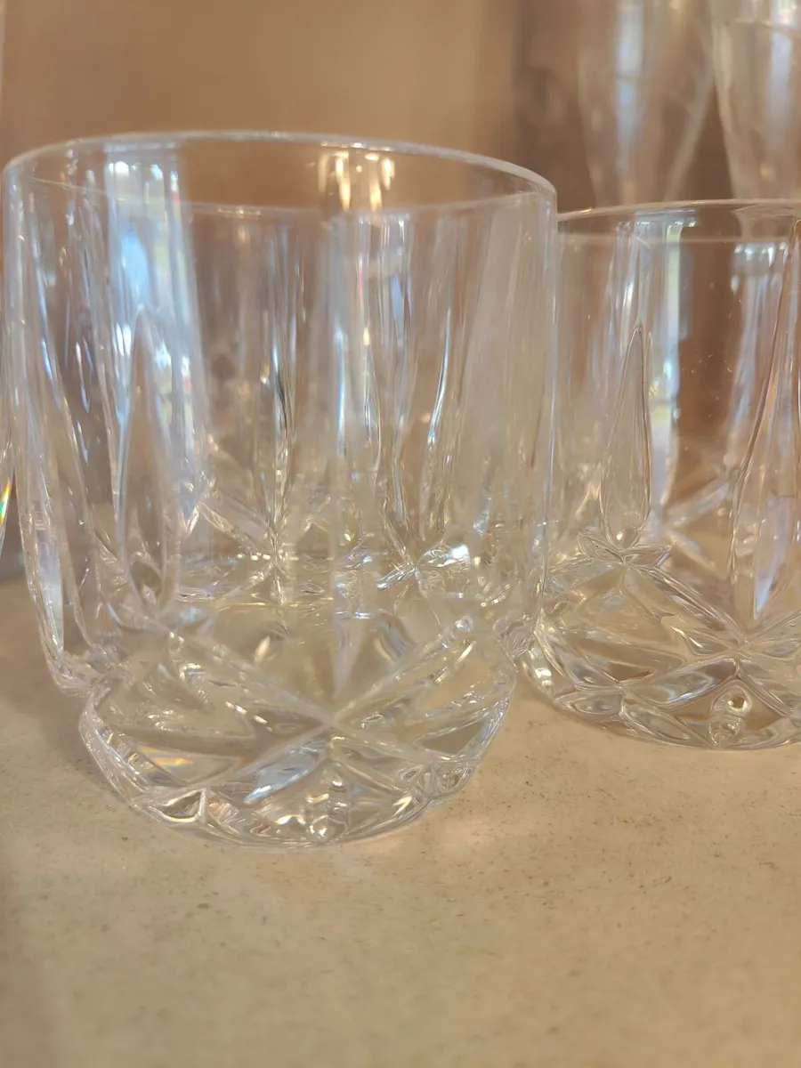 6 Waterford crystal whiskey tumblers - Image 1