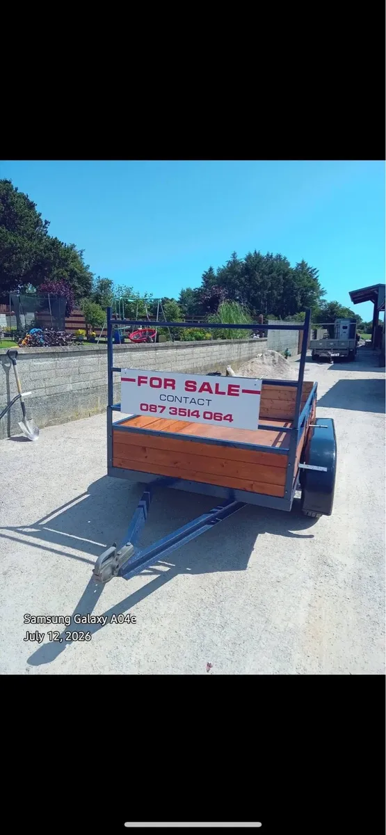 8ftx4ft double axle car trailer for sale - Image 1
