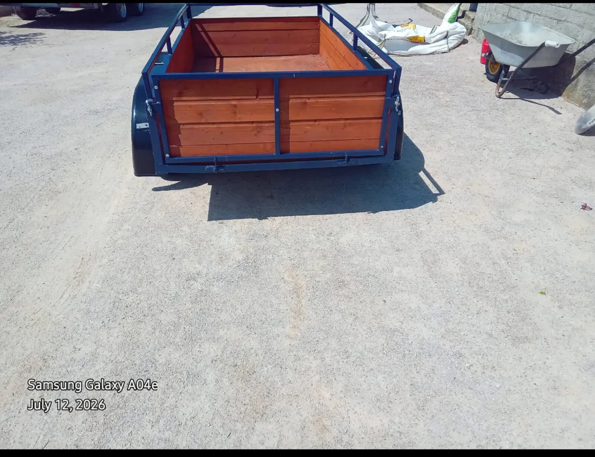 8ftx4ft double axle car trailer for sale - Image 3