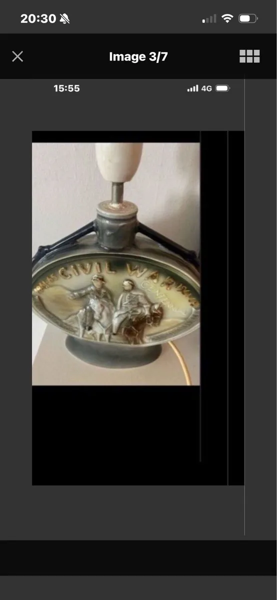 Vintage US Civil War Commemorative Decanter - Image 2
