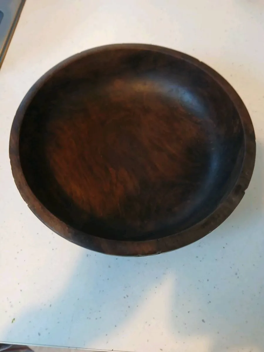 Hardwood African Style Bowl - Image 1