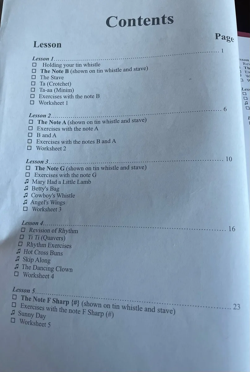 Self Teach Tin Whistle Pack - Image 2