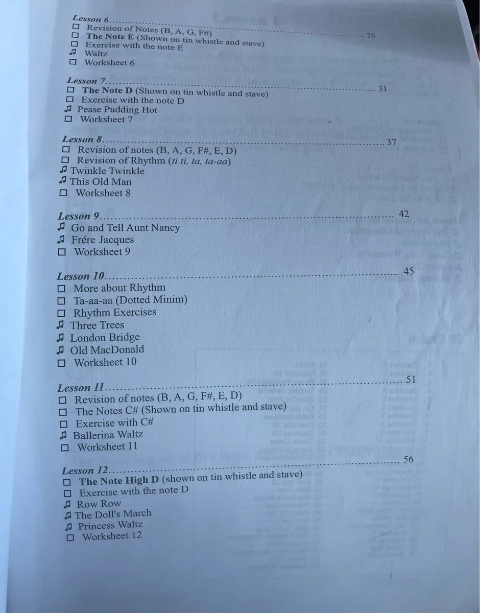 Self Teach Tin Whistle Pack - Image 3