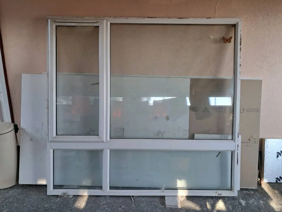 Pvc window Double glazed 196cm wide. 182cm Height