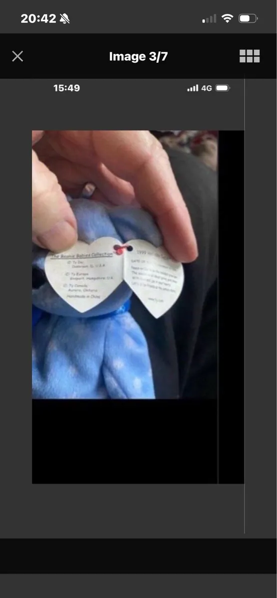 Rare & Retired Beanie Baby with errors - Image 2