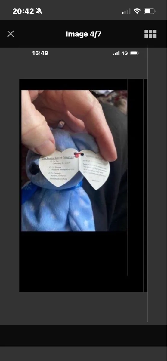 Rare & Retired Beanie Baby with errors - Image 3