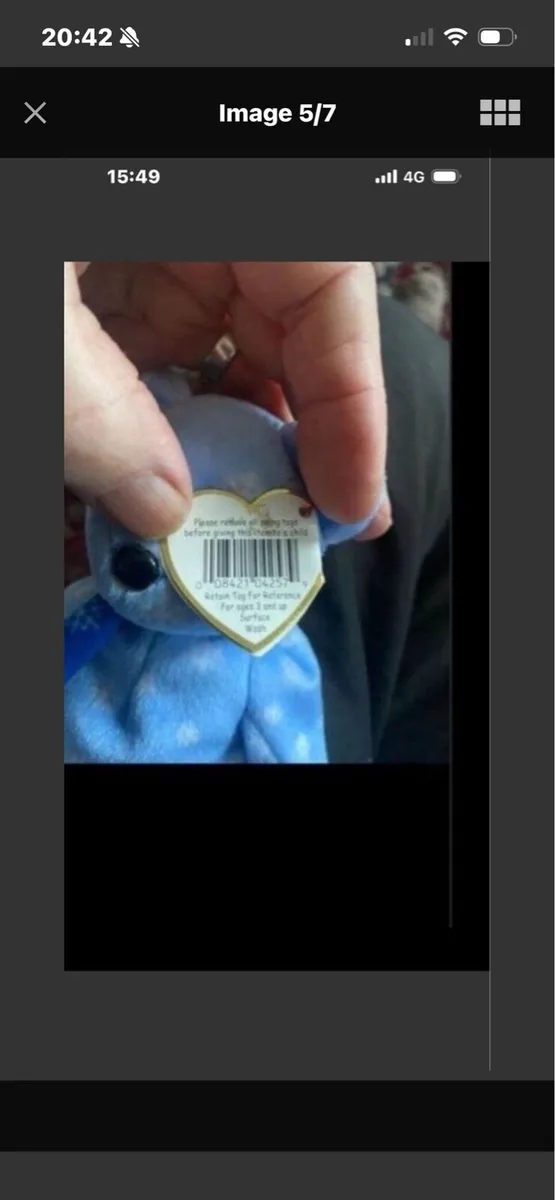 Rare & Retired Beanie Baby with errors - Image 4