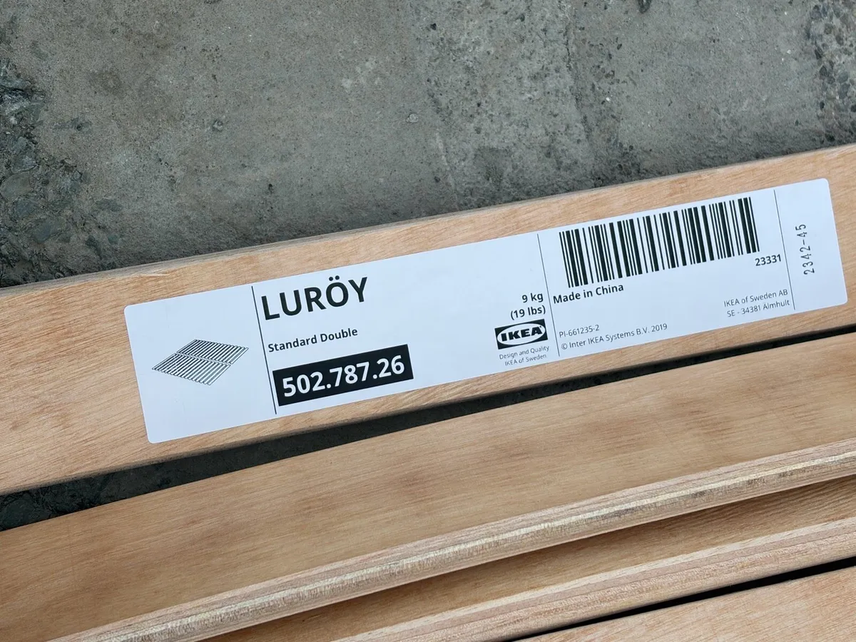 ikea double bed slats x2 for €10 - Image 2