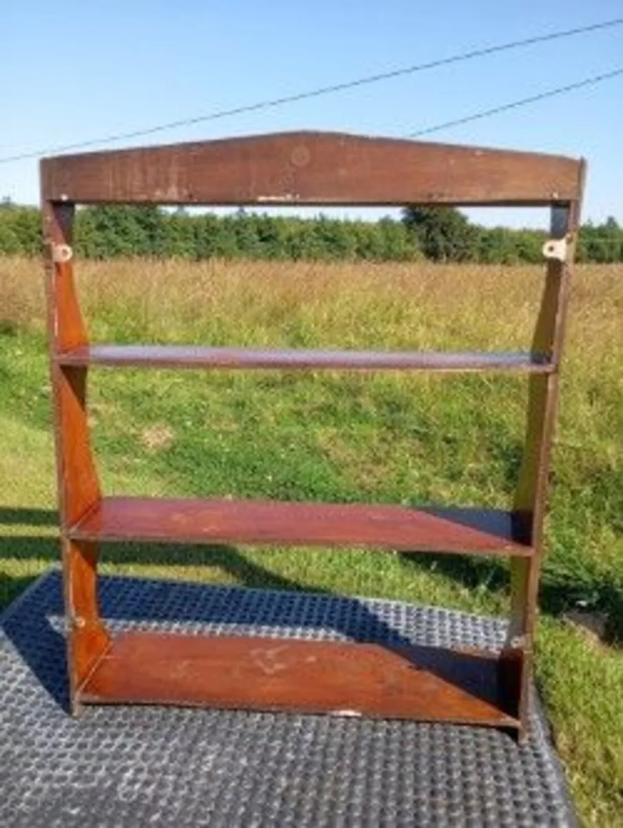 Antique Mahogany Waterfall WallShelf - Image 2