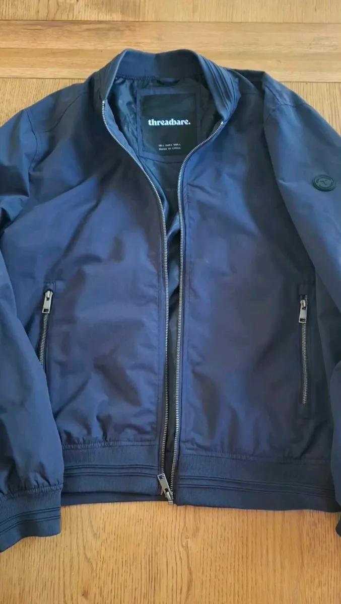 2 Threadbare Bomber Jackets ( 1 Navy & 1 Khaki) - Image 1