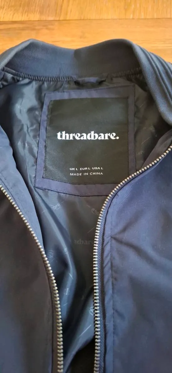 2 Threadbare Bomber Jackets ( 1 Navy & 1 Khaki) - Image 4