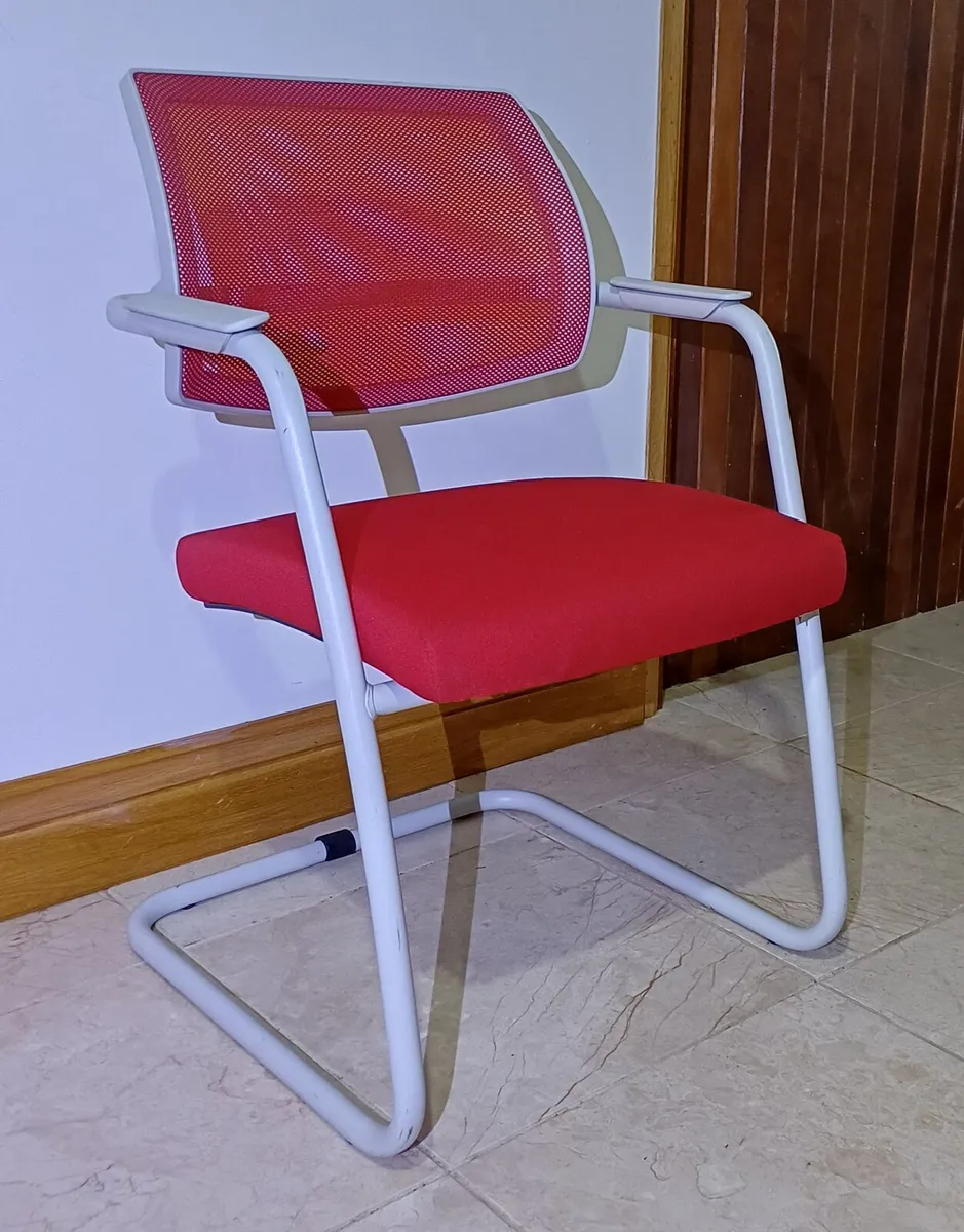 Sitland Red & White Designer Chairs - Image 1