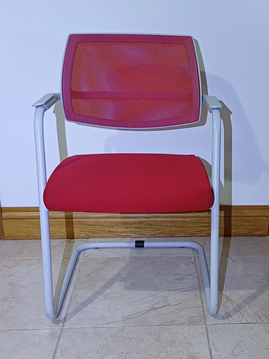 Sitland Red & White Designer Chairs - Image 2