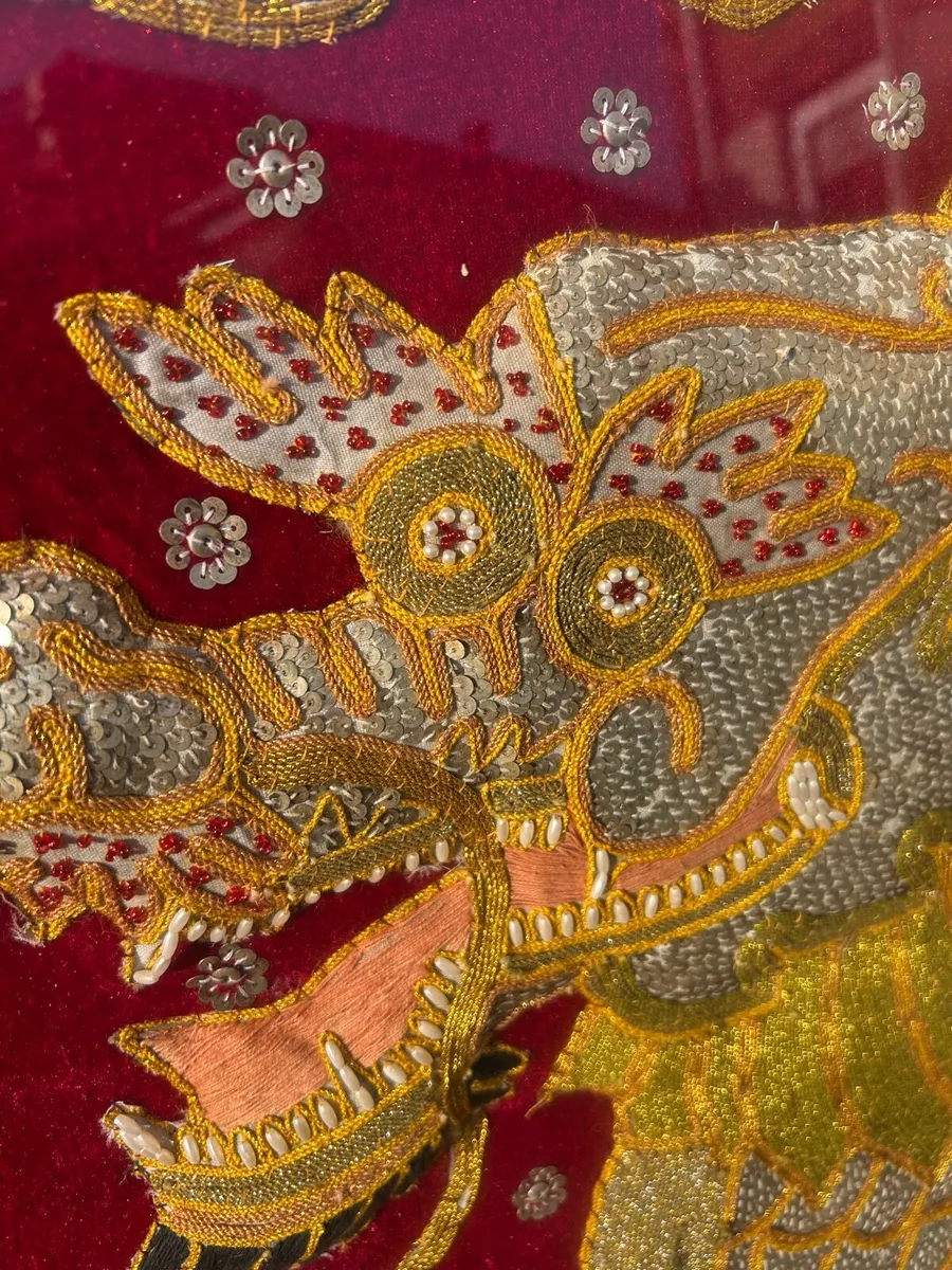 Antique huge hand made tapestry - Image 2