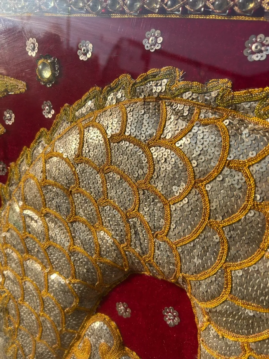 Antique huge hand made tapestry - Image 4