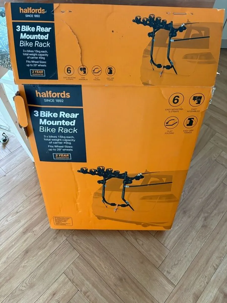 halfords 3 bike rack - Image 1