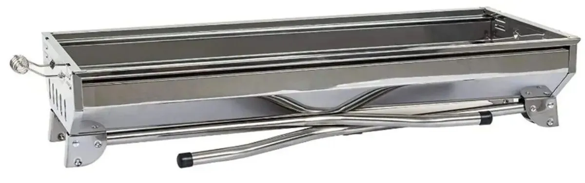 BBQ Foldable Charcoal Grill Stainless Steel - Image 3