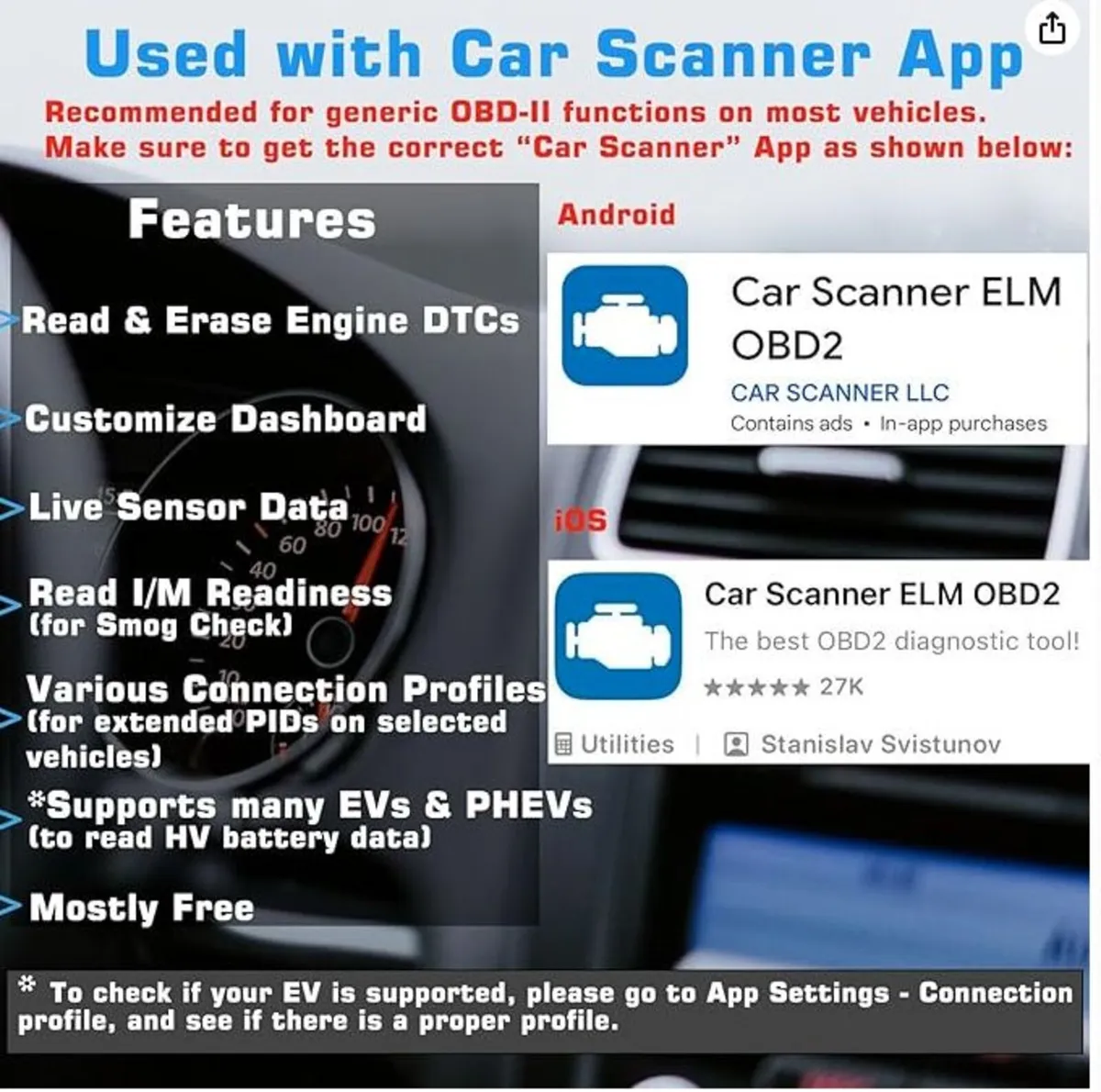 Veepeak OBDCheck BLE+ OBD II Bluetooth - Image 3