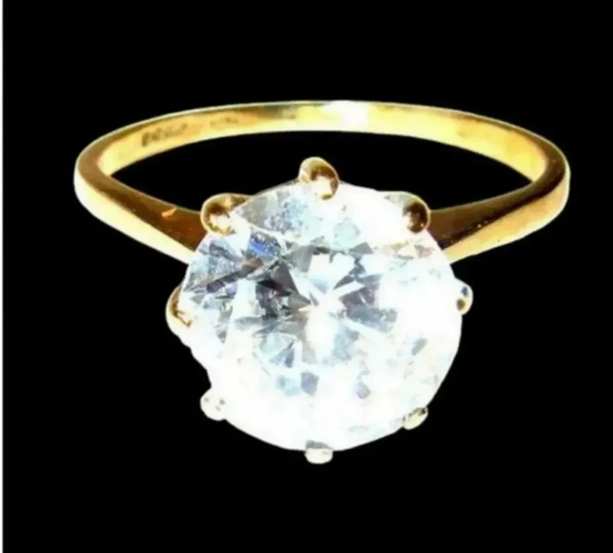 Vintage Hallmarked 9ct Gold Solitaire - Image 2