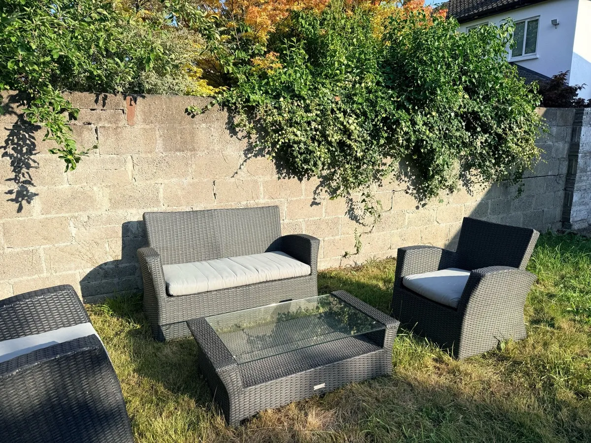 Royal Patio Garden Furniture Set | 4 Piece | Grey - Image 2