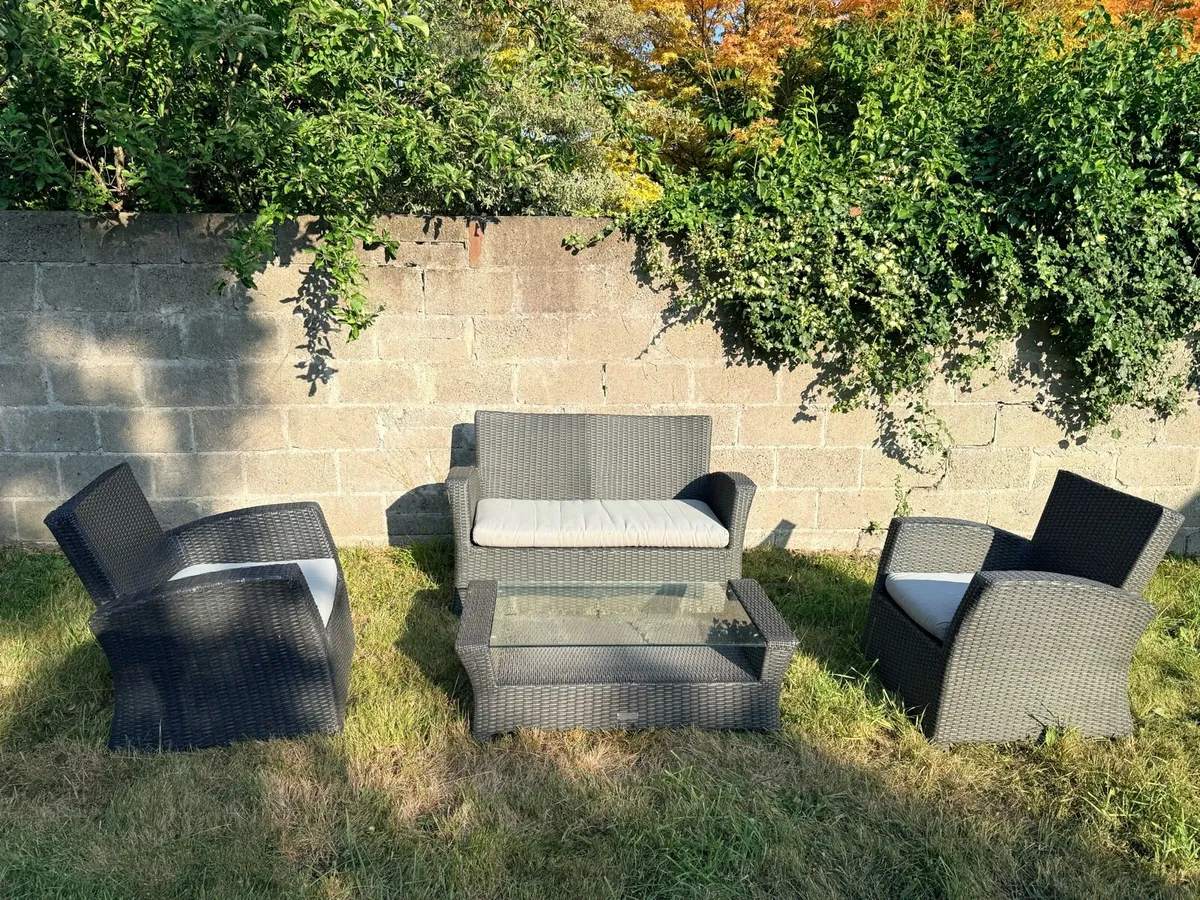 Royal Patio Garden Furniture Set | 4 Piece | Grey - Image 4