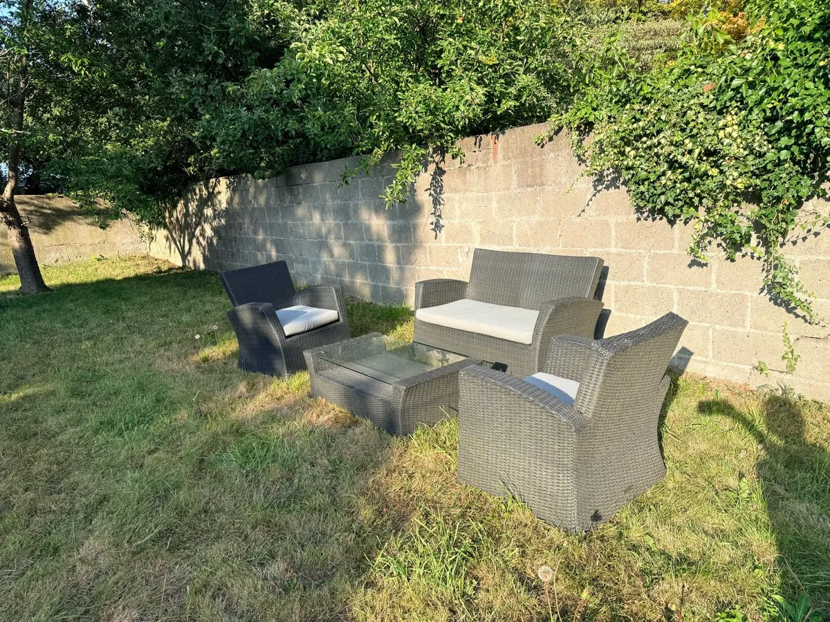 Royal Patio Garden Furniture Set | 4 Piece | Grey - Image 3