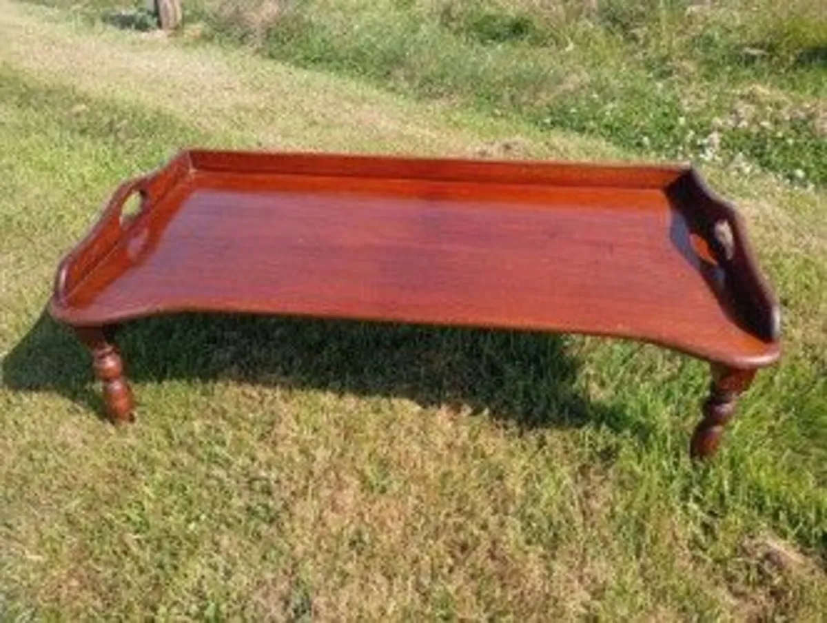 Antique Carters Ltd Adjustable Invalid's Bed Table - Image 1