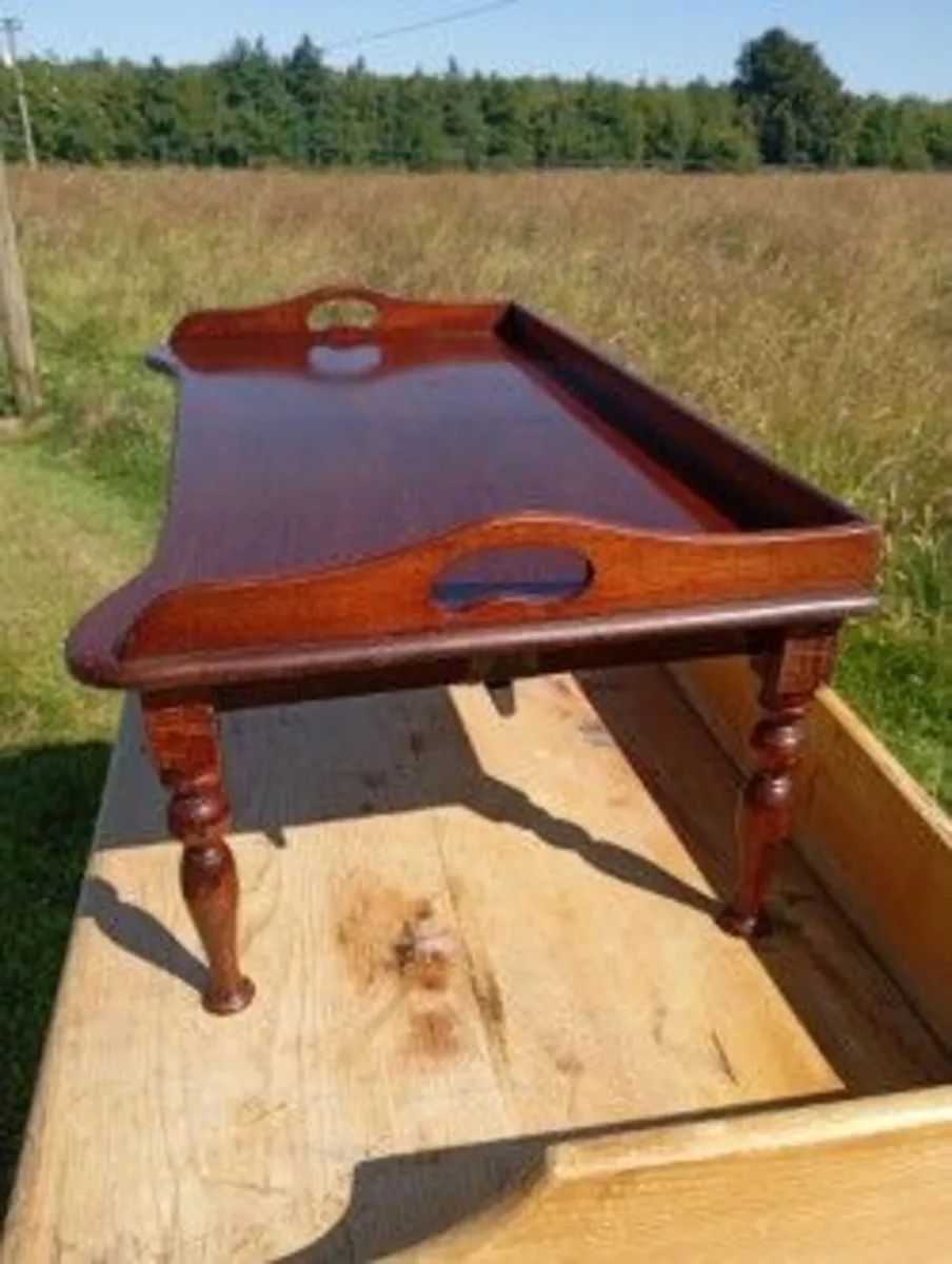 Antique Carters Ltd Adjustable Invalid's Bed Table - Image 3