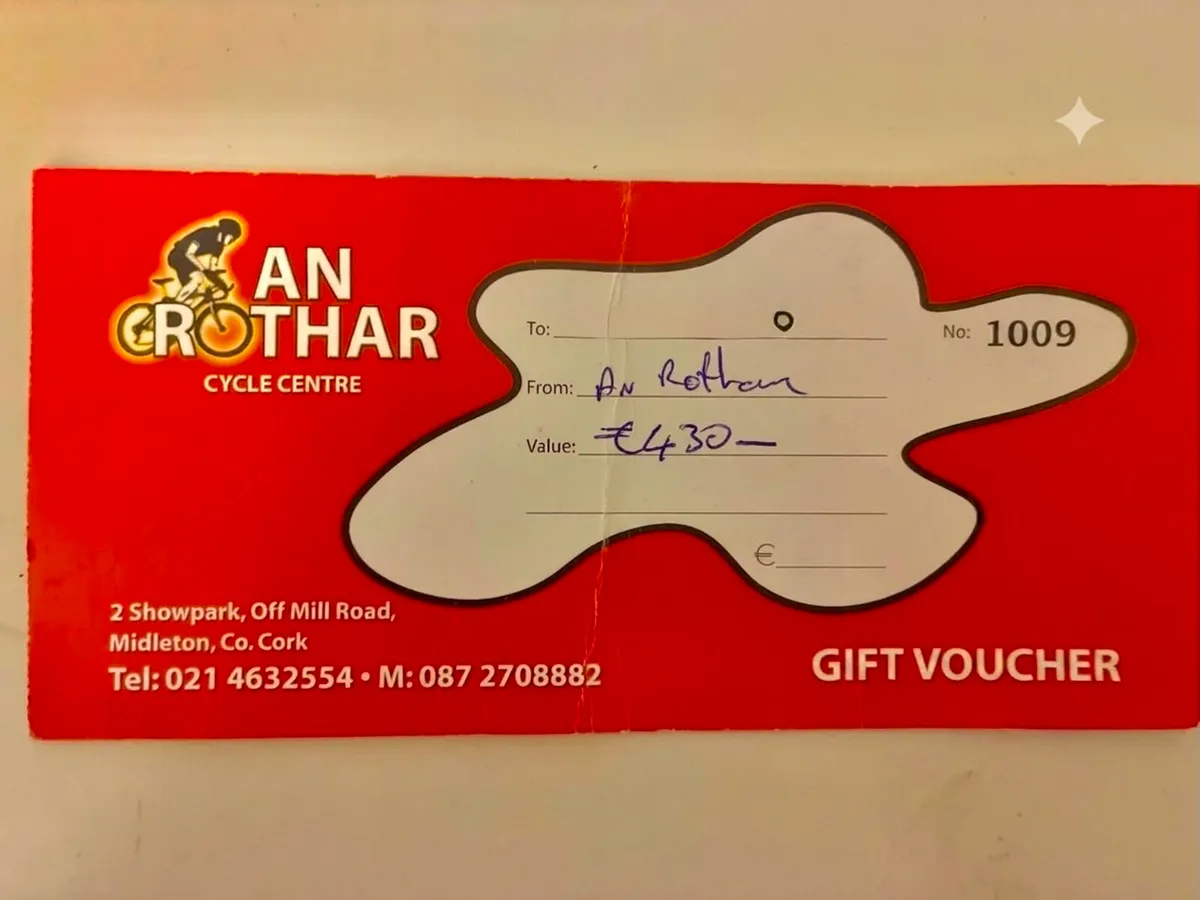 Bike gift voucher - Image 1