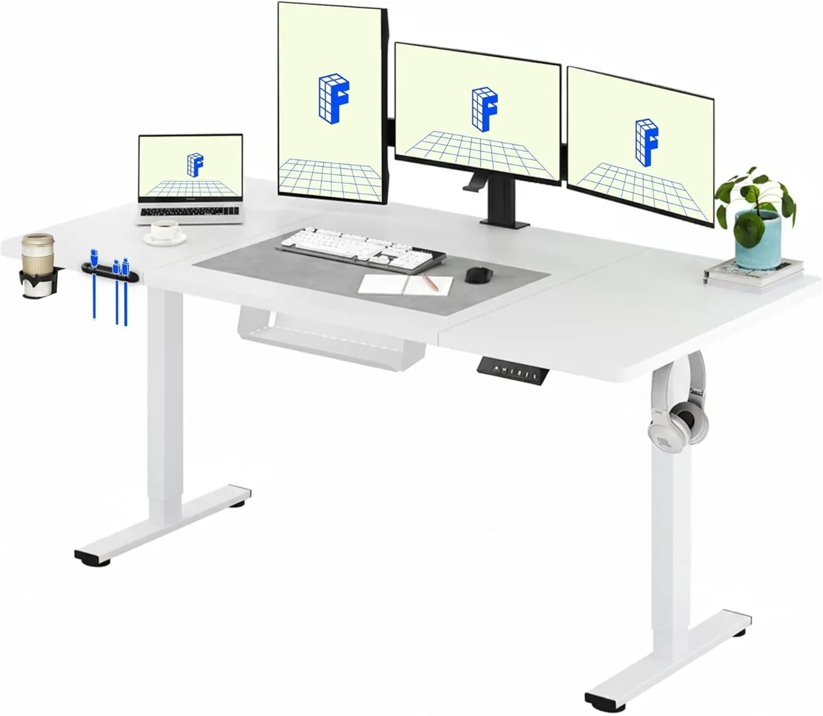 E1 Plus One Piece Electric Standing Desk Height - Image 1