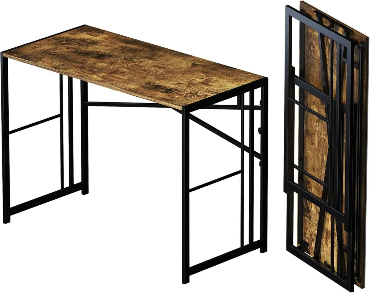 Lutown-Teen Folding Computer Desk Writing Gaming - Image 1