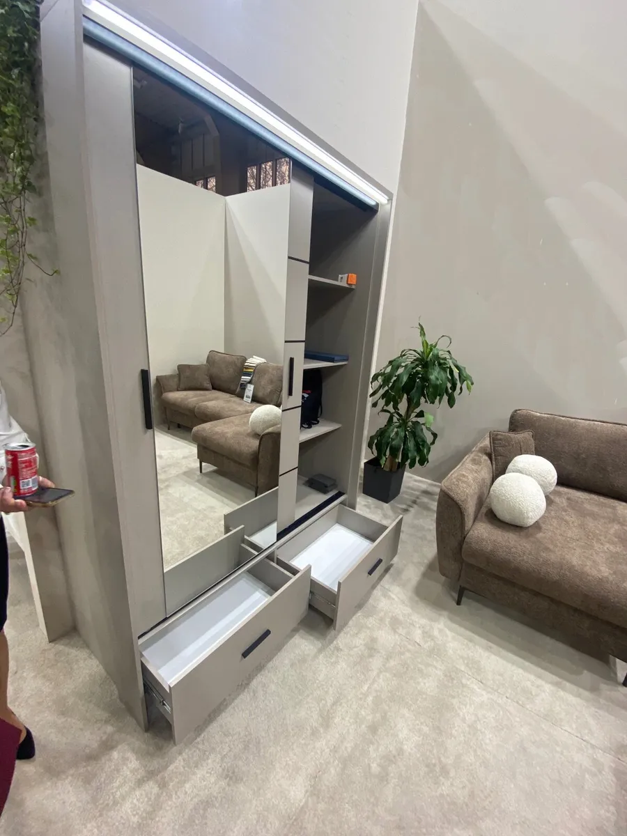 Wardrobe RUBI 153cm LED *FREE DELIVERY - Image 1