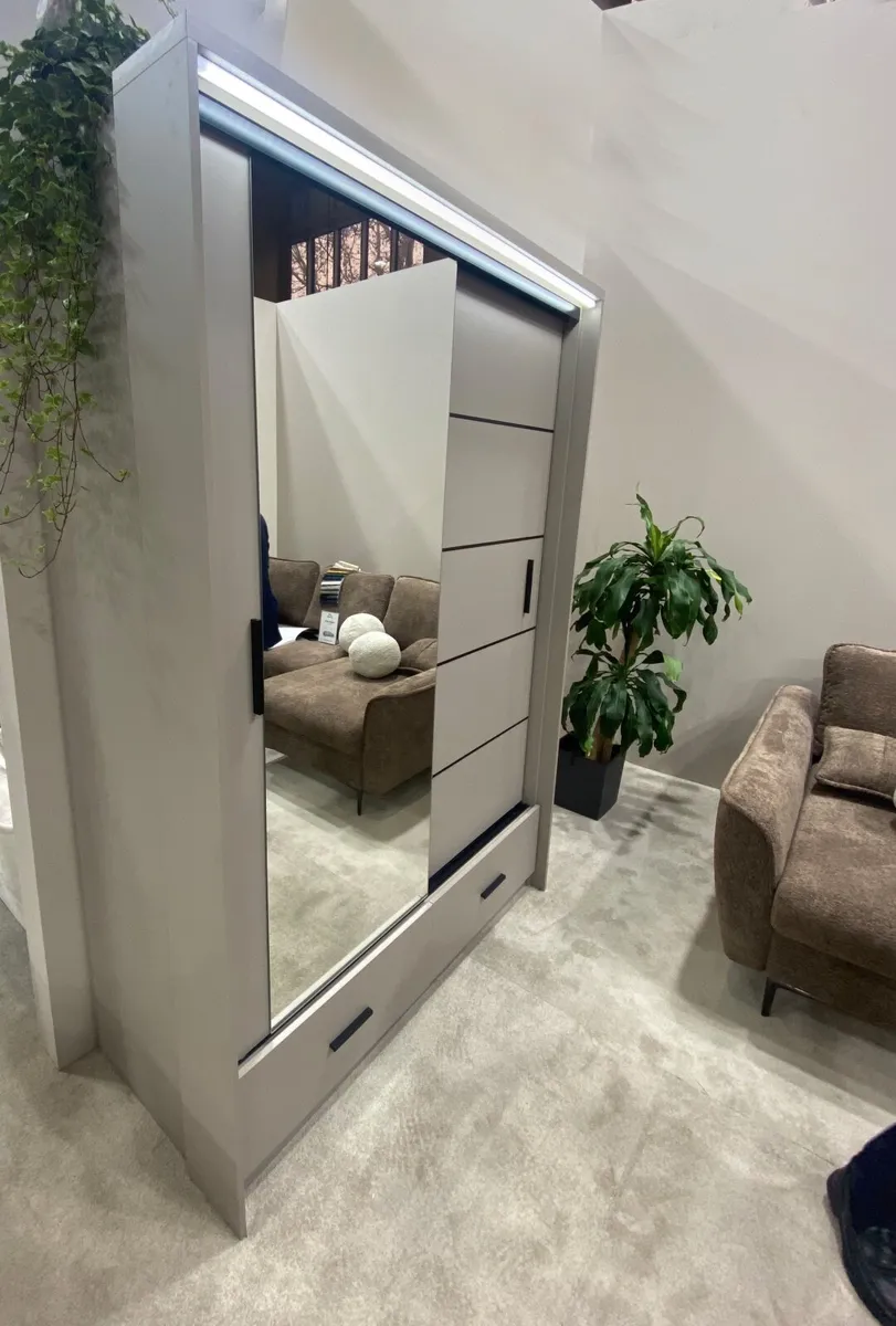 Wardrobe RUBI 153cm LED *FREE DELIVERY - Image 3