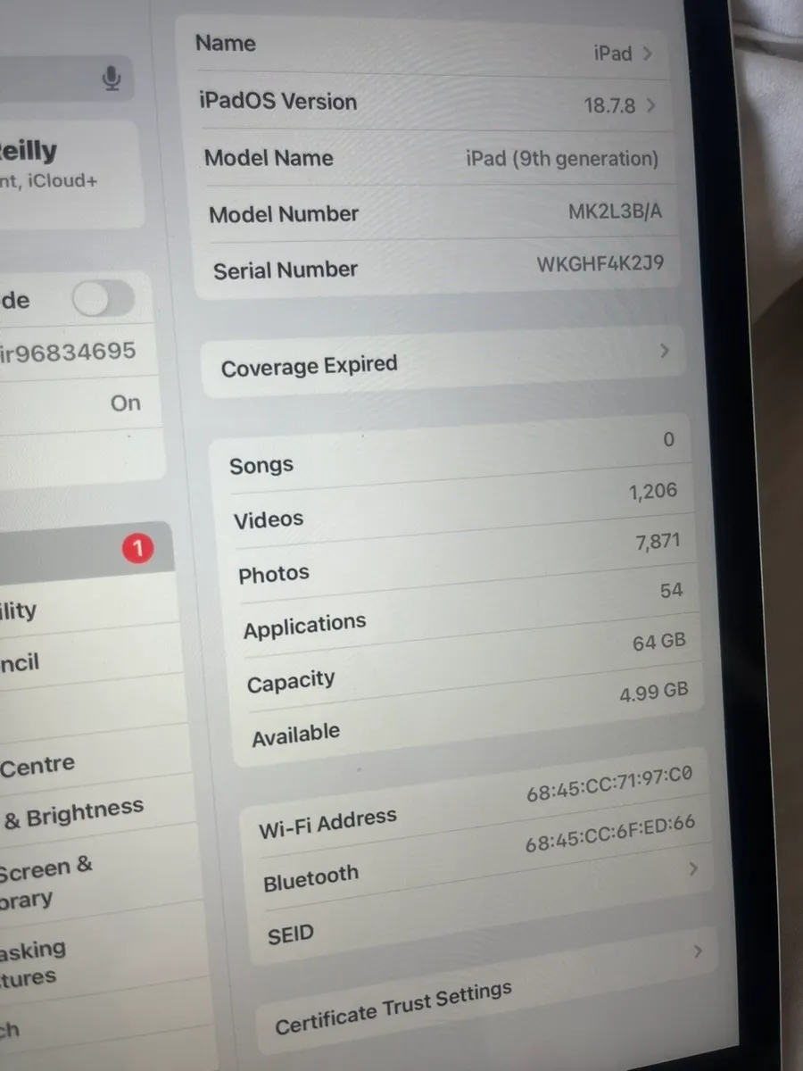 iPad 9th gen 64gb with apple wireless keyboard - Image 3