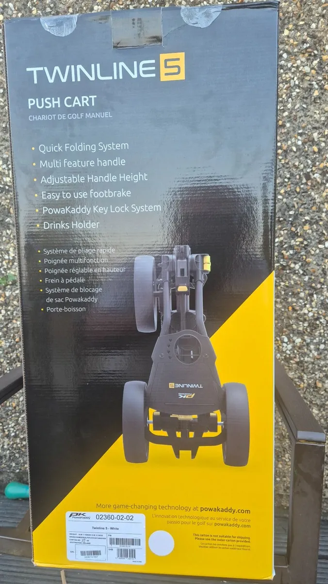Powacaddy Twinline 5 push cart - Image 1