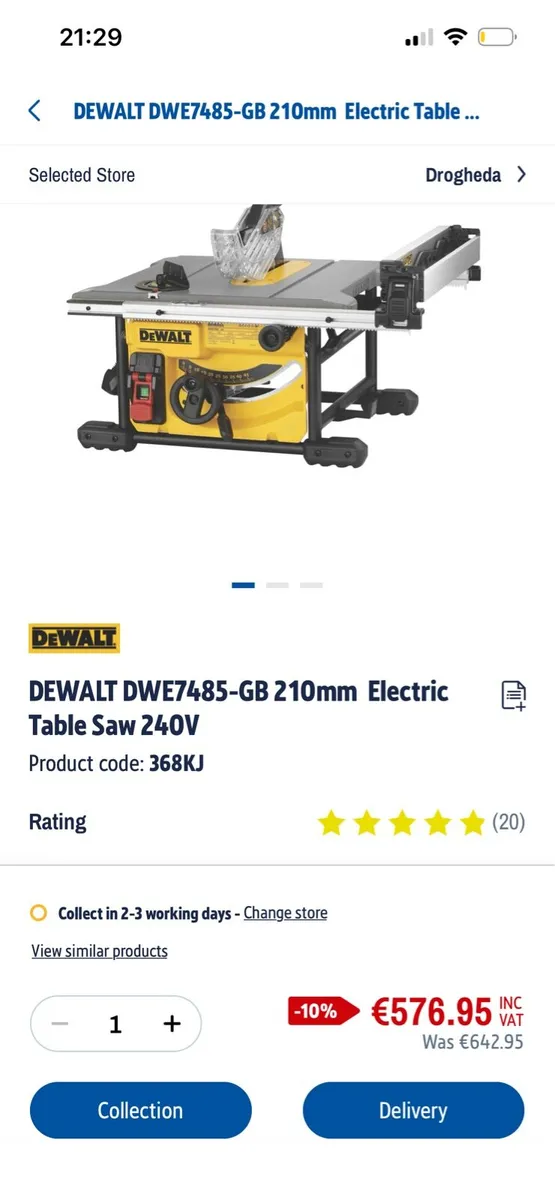 Dewalt table saw - Image 3