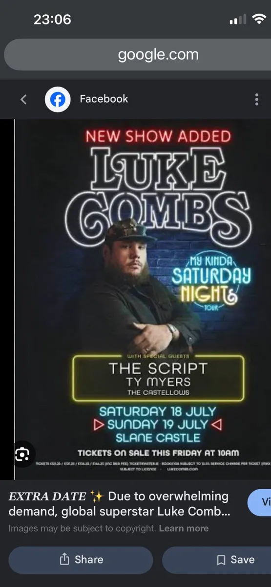 Luke Combs concert tickets