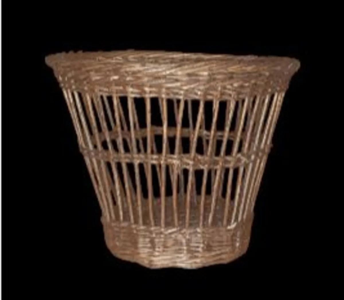 Vintage Harrods Wicker Waste Basket – Pristine - Image 1