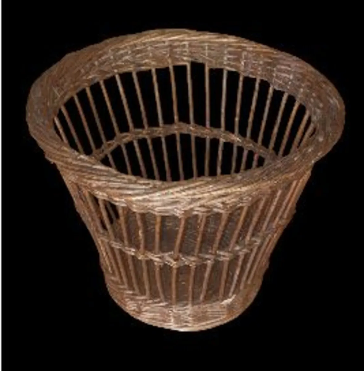 Vintage Harrods Wicker Waste Basket – Pristine - Image 3