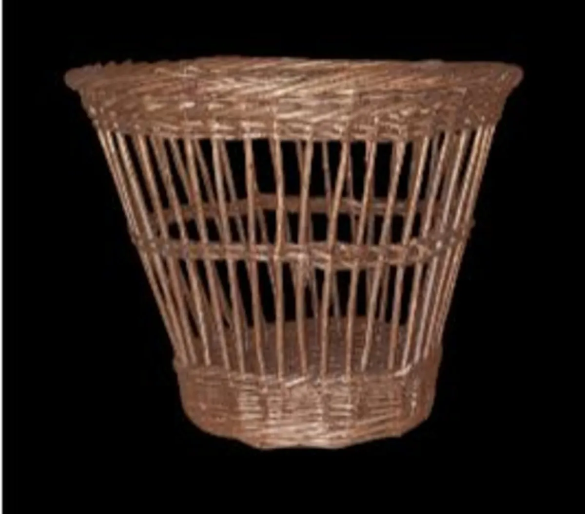 Vintage Harrods Wicker Waste Basket – Pristine - Image 4