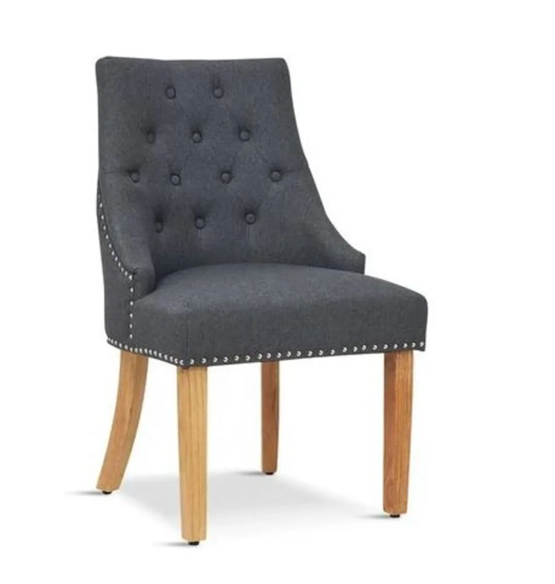 Barhorst Fabric Upholstered Side Chair in Grey - Image 4