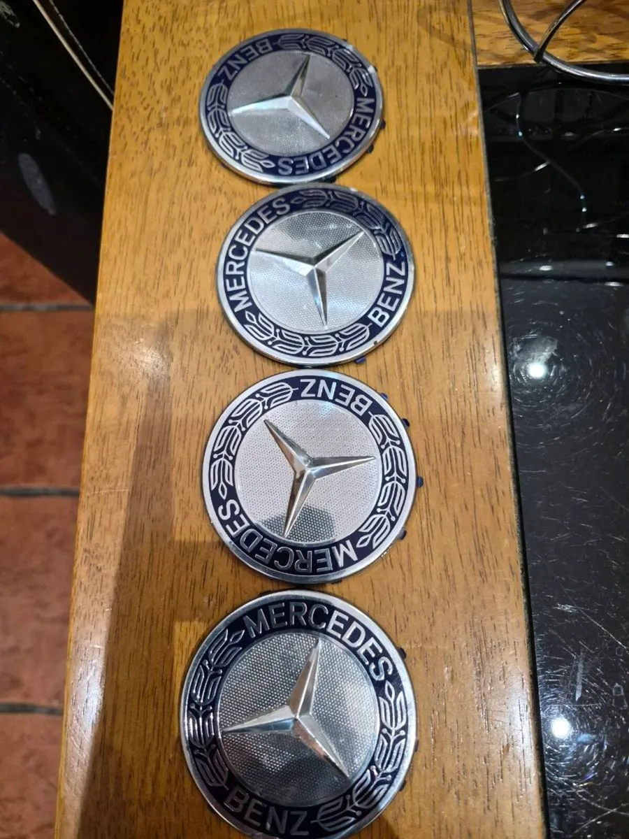 set of four Mercedes-Benz wheel center hub caps  - Image 3