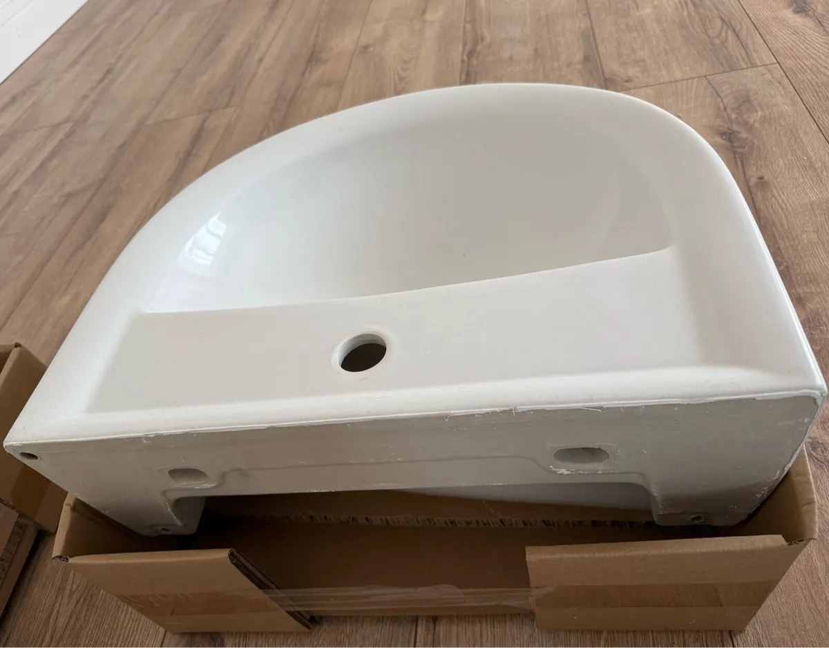 Basin with semi pedestal - Image 4