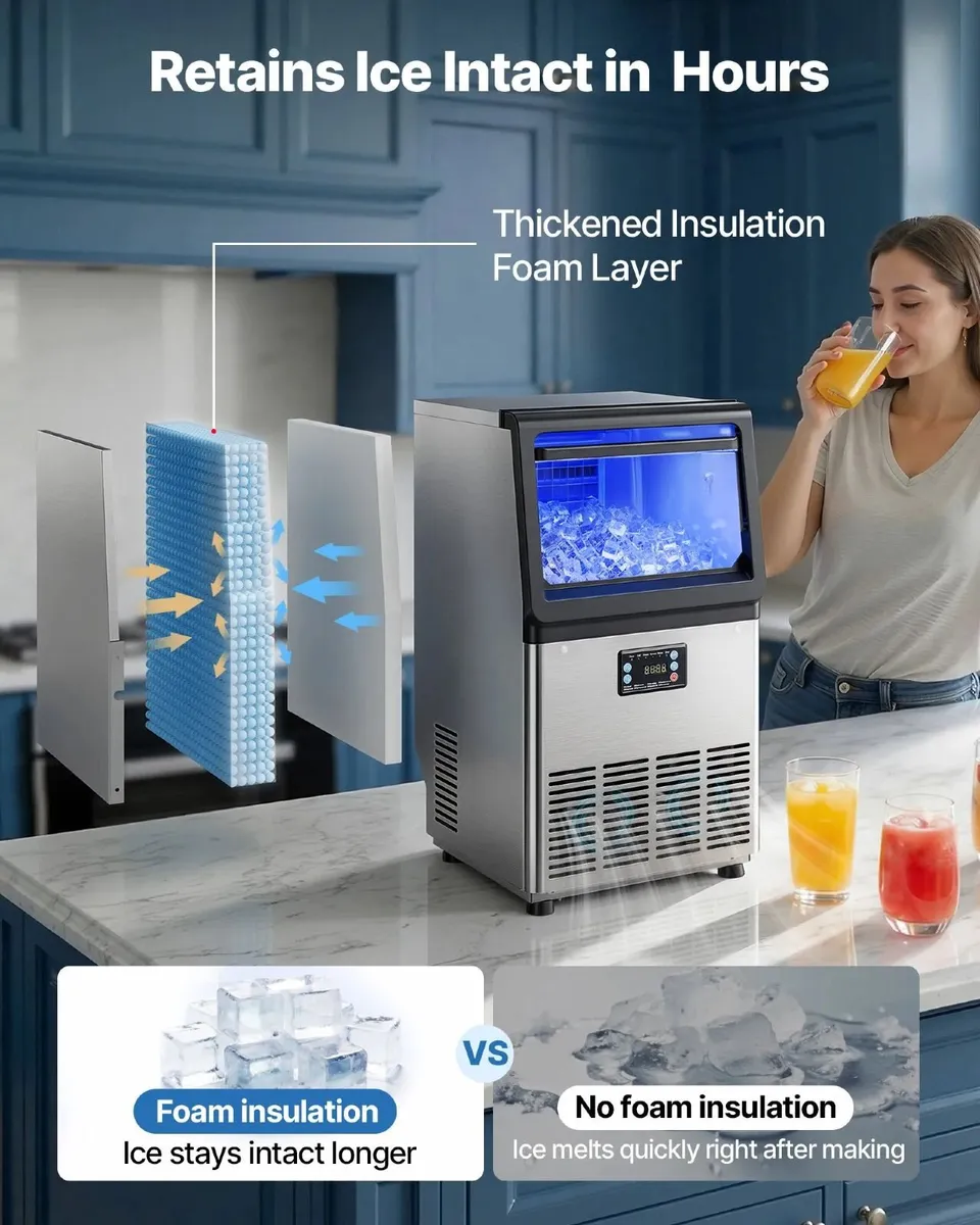 Commercial Ice Maker Machine 36 kg/24h with 6 kg S - Image 3