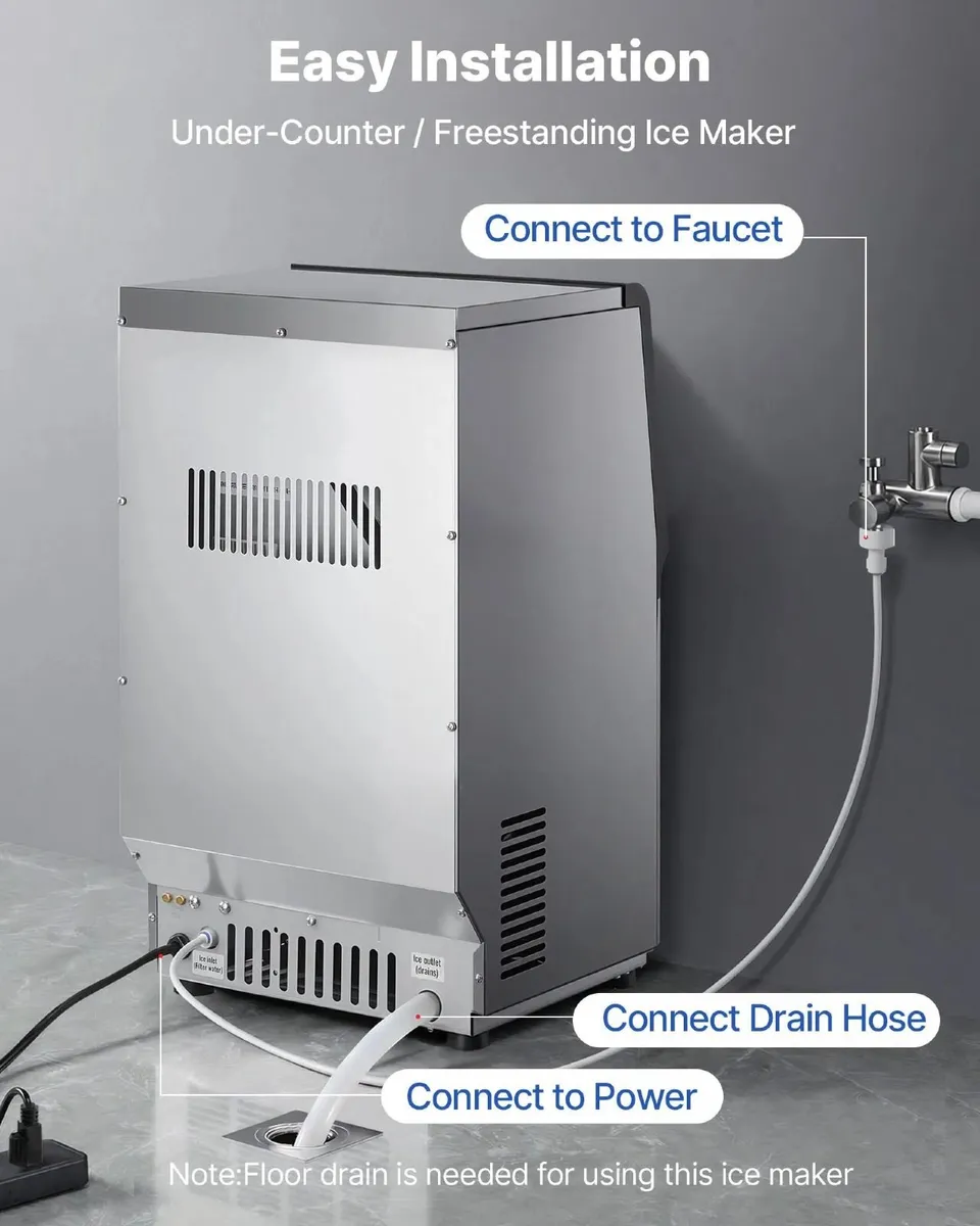 Commercial Ice Maker Machine 36 kg/24h with 6 kg S - Image 4