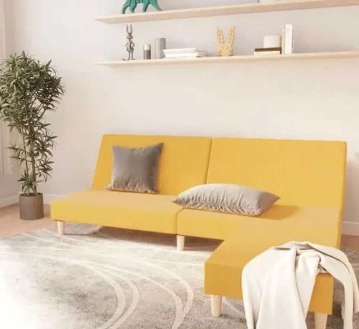 17 Stories Sleeper Sofa 2-Seater with Ottoman - Image 2