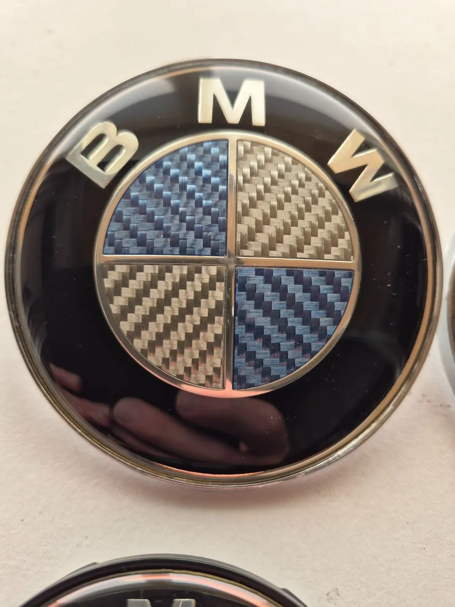 Set of Carbon fiber BMW caps/badges - FREE POST - Image 3
