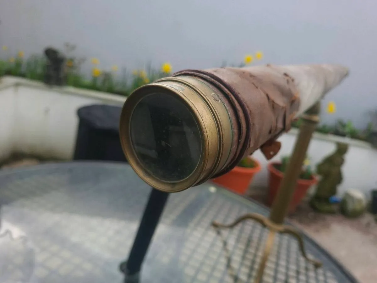 Beautiful Antique Brass Telescope with stand - Image 3
